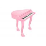Vaikiškas pianinas - fortepijonas su mikrofonu ir kėdute - rožinis 